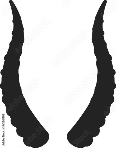 Foto Animal horns creating a devilish Halloween costume element