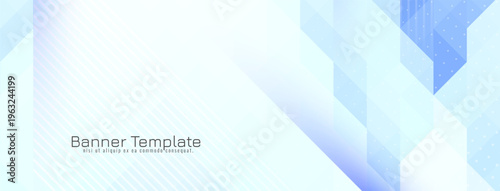 Abstract triangular mosaic pattern banner design