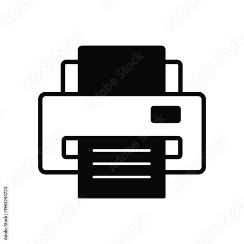 Printer Vector icon which can easily modify or edit