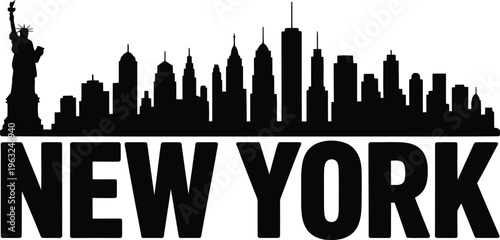 New york city skyline silhouette