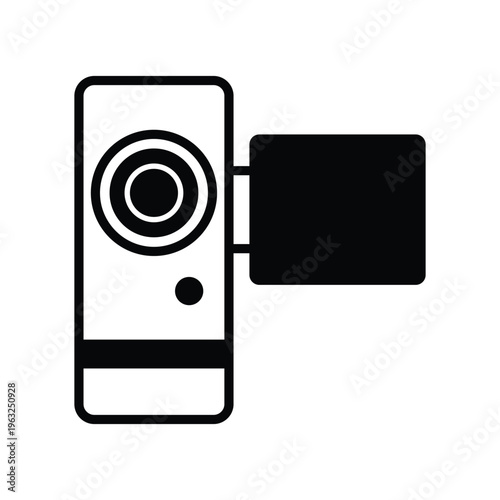 Camcorder Vector icon which can easily modify or edit