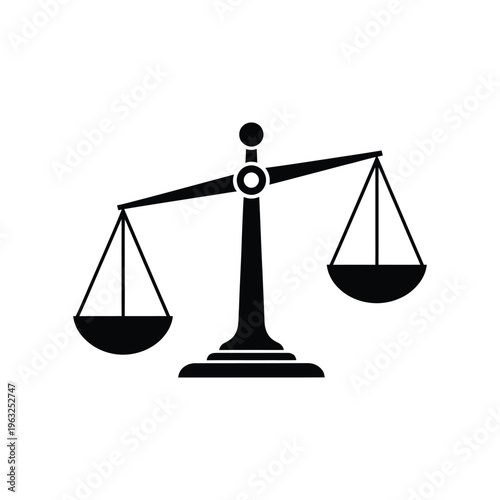 Scales Justice Symbol Commercial Illustration