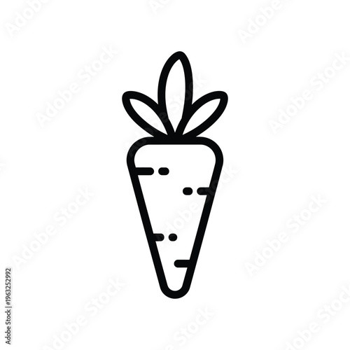 Carrot Root Vegetable Icon Harvest Symbol