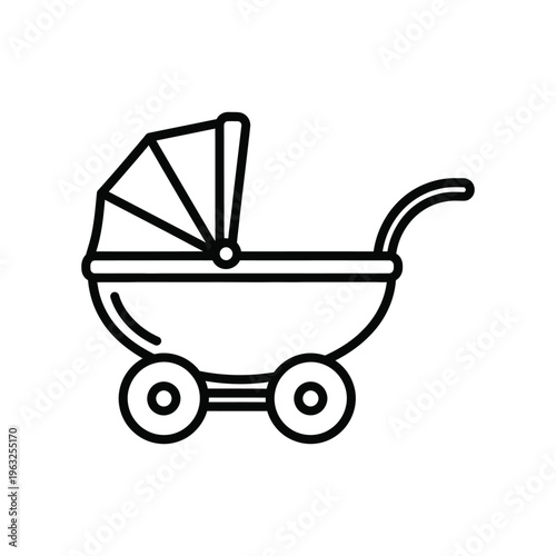 Baby Stroller Icon Transportation Commercial