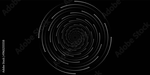 Spiral sound wave rhythm line dynamic abstract vector background. vector illustration