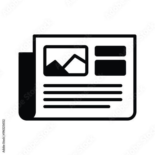 News Portal Vector icon which can easily modify or edit