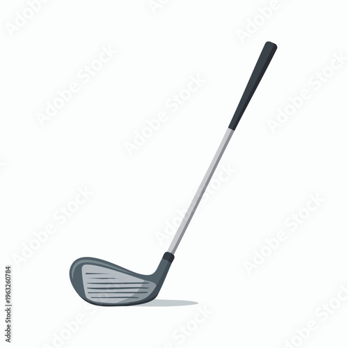 golf club head and shaft isolated on white