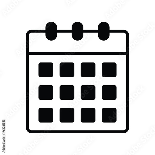  Editorial Calendar Vector icon which can easily modify or edit