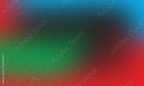 Glowing cyan, green, red gradient on dark grainy textured background, abstract vibrant banner, poster, header, cover design Dark grainy cyan green red gradient background with glowing noise effect,
