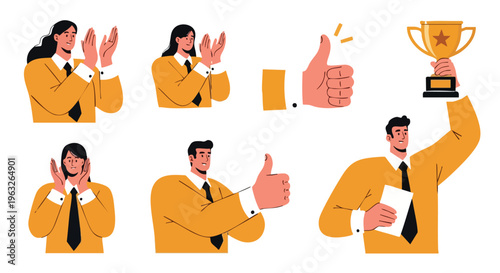 Business Success. Teamwork. Achievement. Celebration. Recognition.