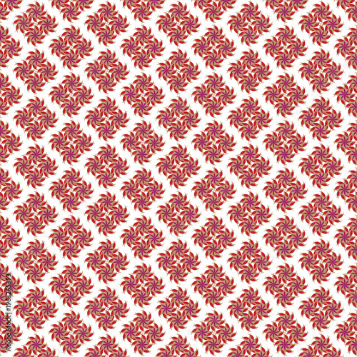 Geometric Repeating Pattern Seamless Vector Tile Tessellation Or A Mandala-Style Surface Pattern Often Used For Textiles Wallpaper Or Digital Backgrounds Crimson Bloom Lattice
Solaris Spin Geometric 