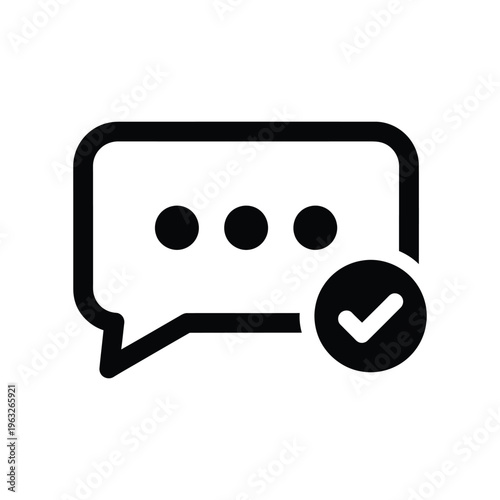 Message Confirmation Icon Notification Business