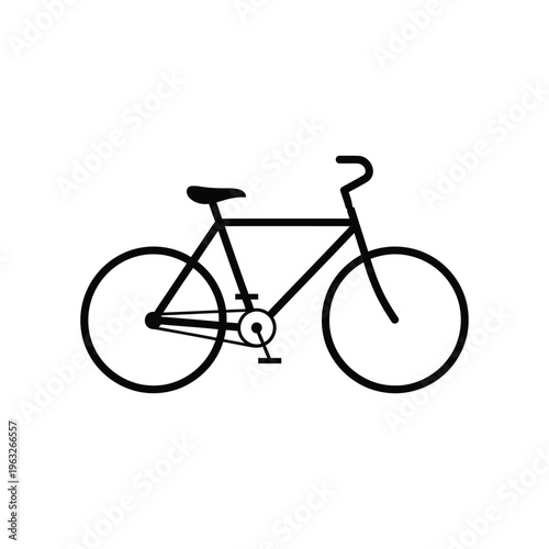 Bicycle Silhouette Transportation Symbol Commercial