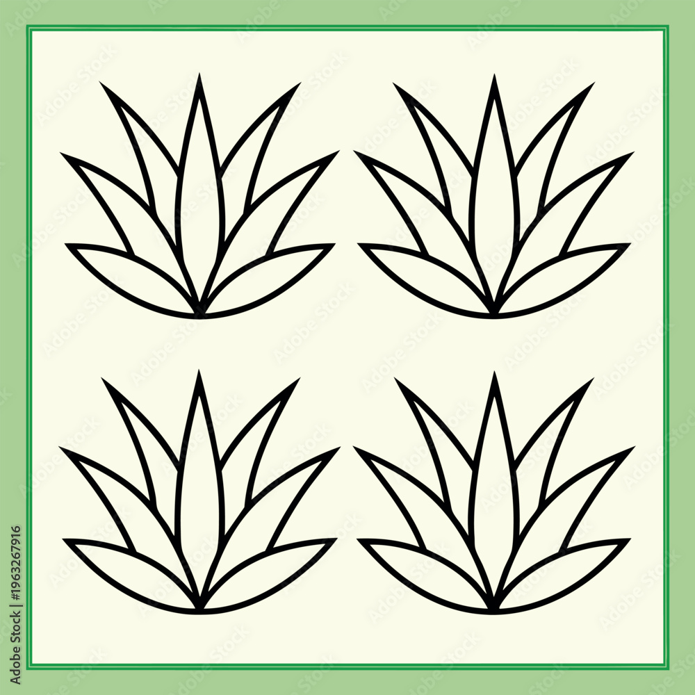 Fototapeta premium vector illustration of a plant