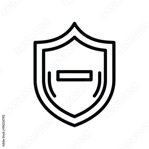 Shield Minus Icon Security Protection