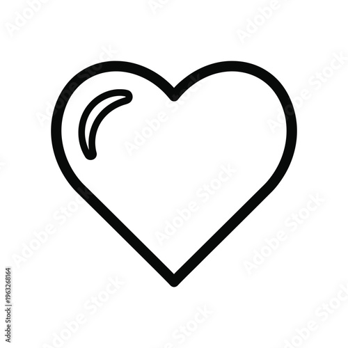 Heart Symbol Outline Graphic Commercial