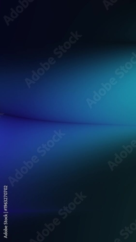 Blue Cyan Gradient Background with Smooth Twisting Surface and Glowing Light for Futuristic UI UX Design and Digital Technology Visuals