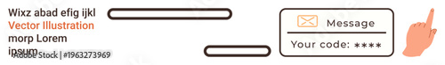 Digital security, two-factor authentication, verification methods, user authorization, online transactions, cybersecurity. User inputting code for secure access. Two-factor authentication