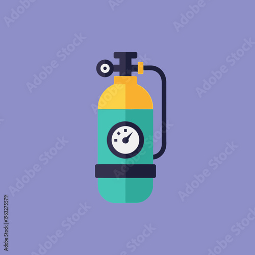 Scuba diving oxygen tank equipment.