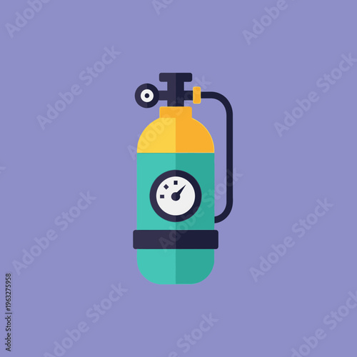 Scuba diving oxygen tank equipment.