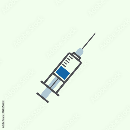 Medical Syringe with Needle Instrument.