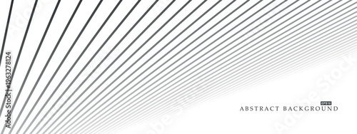 White futuristic abstract striped infinity background. Bright minimalistic contemporary design. with endless lines. Light copy space digital concept
