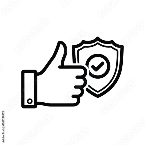 Approval Shield Security Business Metaphor