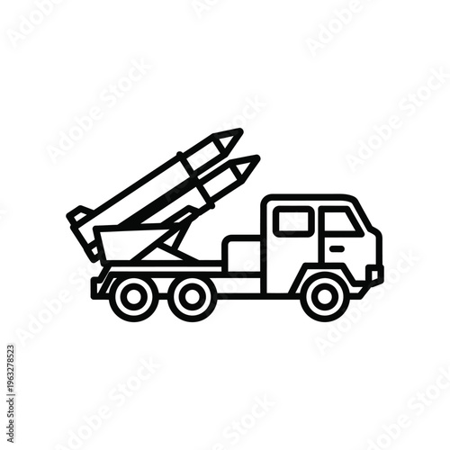 Rocket Launcher Truck Military Vehicle Commercial