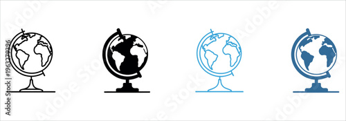 Minimalist line art showing progressive environmental damage to Earth from climate change. Ideal for eco-awareness campaigns, educational materials, and sustainability marketing.