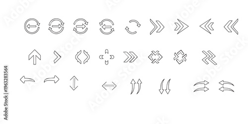 Collection of various abstract shapes and patterns