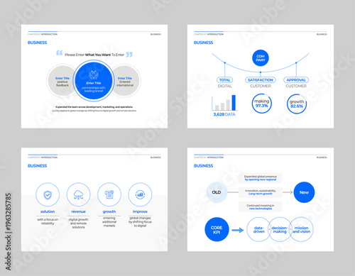 Simple grey and blue business presentation PPT templates
심플한 회색과 파란색 비즈니스 프레젠테이션 PPT 템플릿