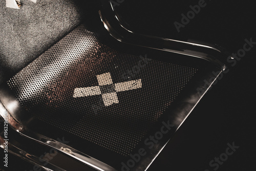 A sign or symbol indicating that you are not allowed to sit in that seat