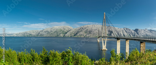 Helgelands bridge to Sandnesjøen in Norway
