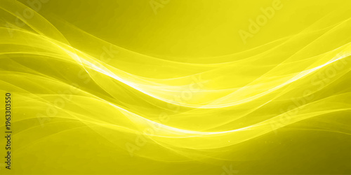 Smooth motion of soft golden silk waves creates a shiny yellow abstract background with a flowing satin fabric texture and elegant orange curves for a light vector wallpaper design