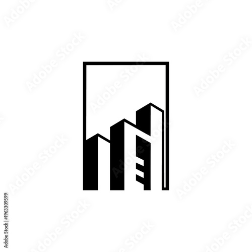 Magnificent and elegant building vector logo template
