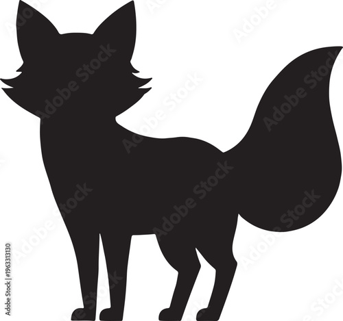 Fox  silhouette vector image