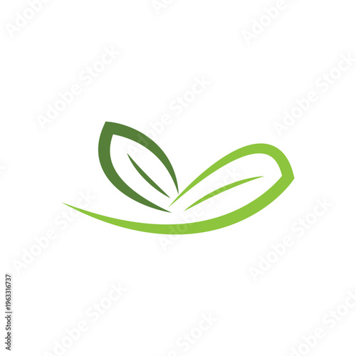 Logos of green leaf ecology nature element vector icon
