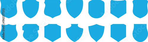 Shield icons set. Shield security vector. Protect shield security vector. Collection of security shield icons. Design elements for concept of safety and protection. Vector