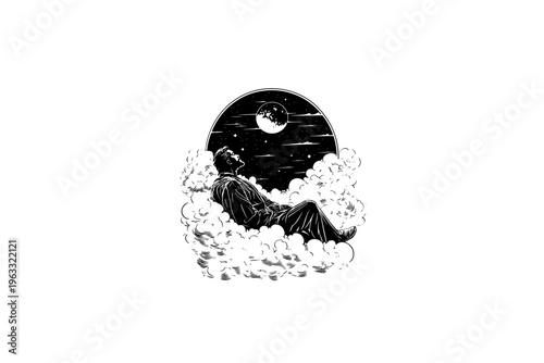Faith vector illustration, black and white isolated religious symbol for church faith logo and spiritual print.