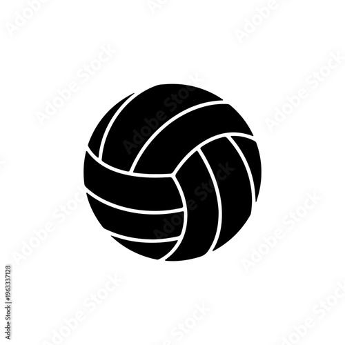 Volleyball icon representing team sport beach game and competitive athletic activity concept Vector illustration
