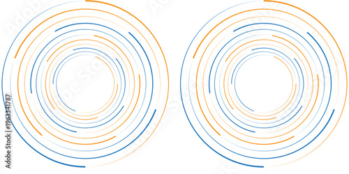 a series of concentric circles with varying colors