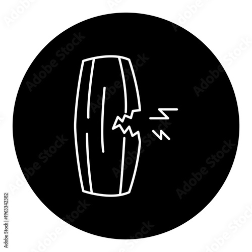 Sports Injury Rehabilitation icon, Muscle Recovery and Physical Therapy Concept for Athletic Injury Treatment