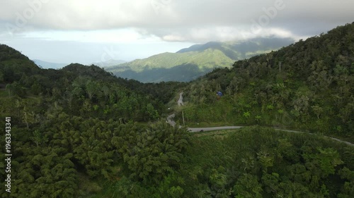 mountains and clouds in Jamaica Mountain