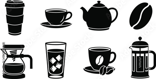 Coffee and tea utensils and ingredients