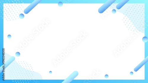 Simple and cute business frame background with geometric patterns and gradients.