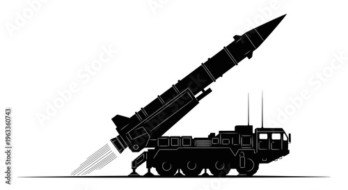 Large Military Rocket Launcher Vehicle System 1.