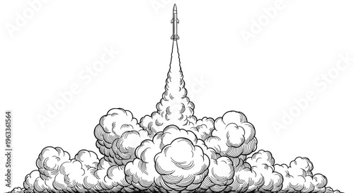 Rocket Launching into the Sky 4.