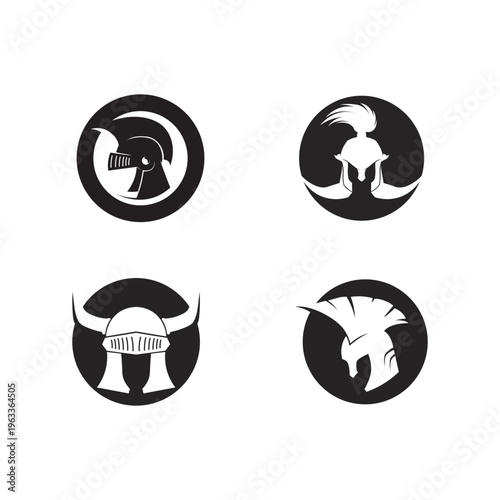 spartan logo icon designs vector