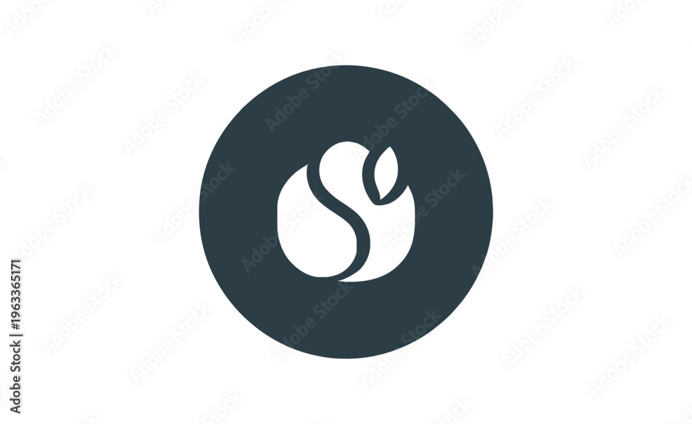 Obraz premium Abstract swirl logo icon