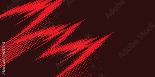 black red dragon decal brush fire volcano lava sakura Asia Japan anime style illustration sporty background banner style illustration.